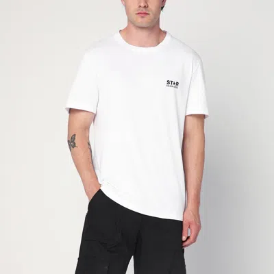Golden Goose White Cotton T-shirt With Logo