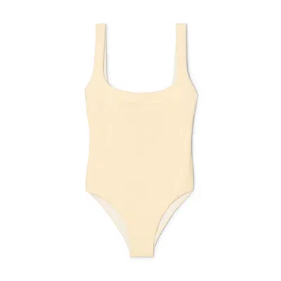 Haight Ribbed Gabi Swimsuit In Neutral