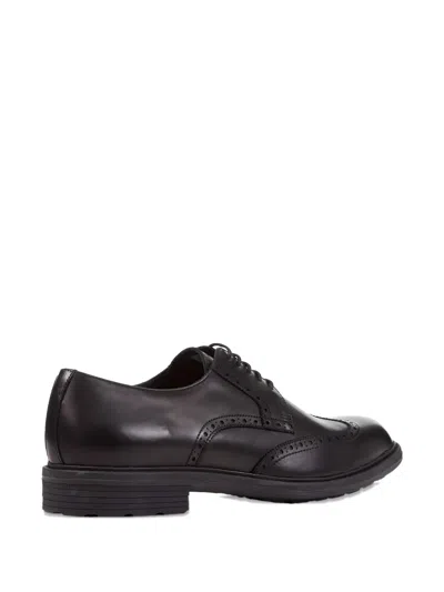 Geox Walk Pleasure Brogue Shoes In Black