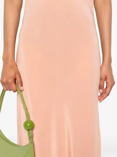 Olivia Von Halle Silk Slip Dress In Neutral