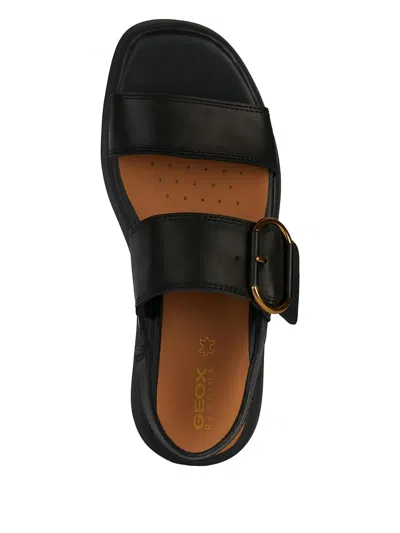 Geox 55mm Spherica Platform Sandals In Black