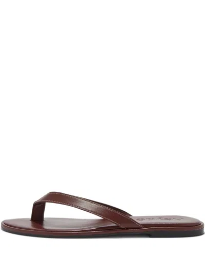 MELODY 皮质人字形凉鞋