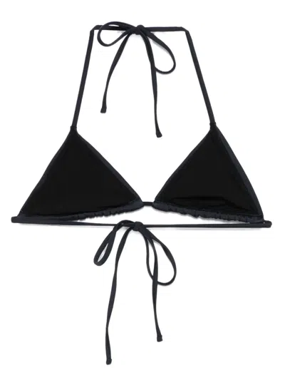 Paloma Wool Embellished Bikini Top In Black