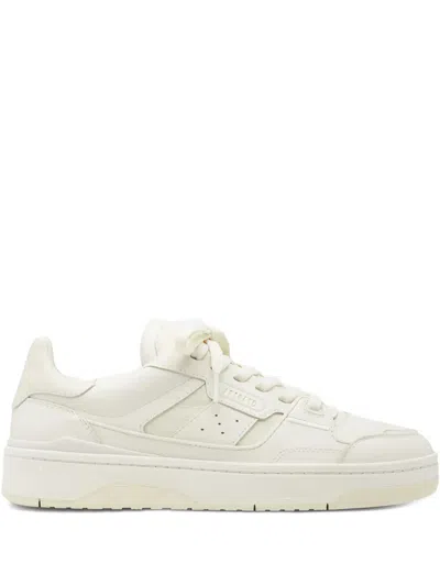Axel Arigato Clay Beige Sneaker With Inserts And Logo Embossed On The Side In Leather Man In Purple