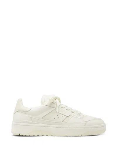 Axel Arigato Clay Beige Sneaker With Inserts And Logo Embossed On The Side In Leather Man In Purple