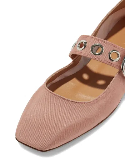 Aeyde Uma Eyelet-buckle Ballet Flats In Pattern