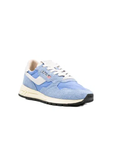 Autry Low Top Sneakers Contrasting Inserts In Blue