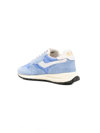 Autry Low Top Sneakers Contrasting Inserts In Blue
