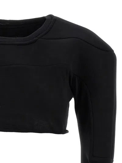Rick Owens X Champion Girdered Cotton Sweater In Black