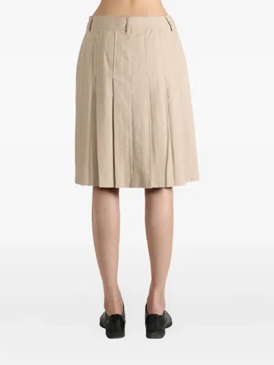 Paloma Wool Pleated Panel Skirt In Brown