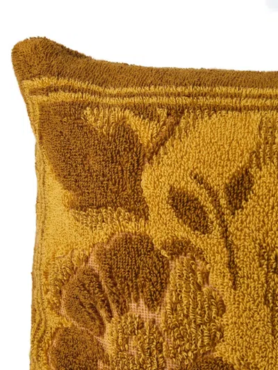Chloé Women Cotton Beach Pillow With Logo In Brown