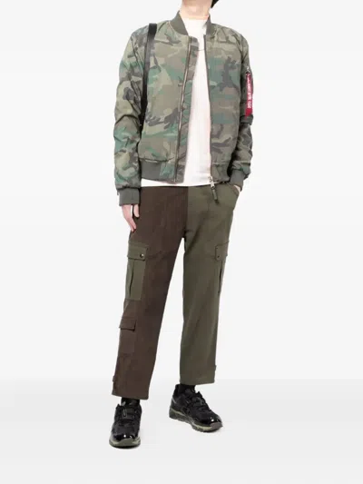 Alpha Industries Camouflage Zip-up Bomber Jacket In Multi