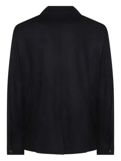 Canali Flap-pocket Blazer In Black