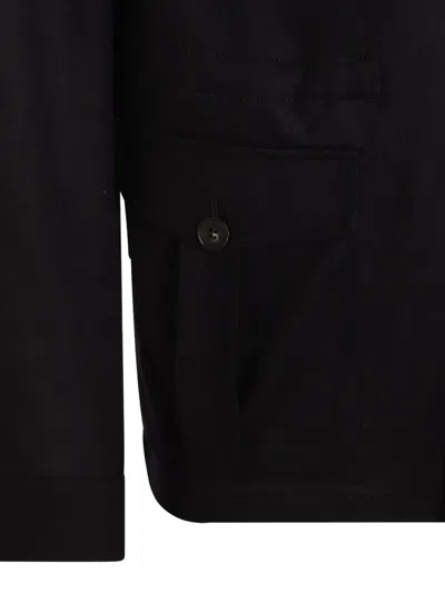 Canali Flap-pocket Blazer In Black
