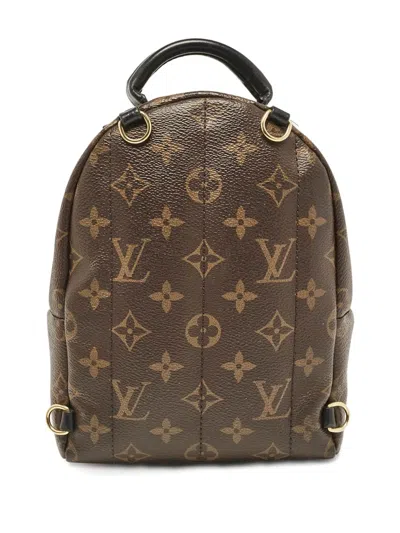 Pre-owned Louis Vuitton Mini Palm Springs Backpack In Brown