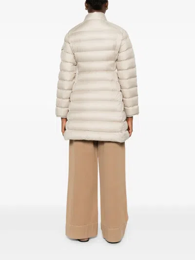 Moncler Igesse Quilted Coat In Neutral