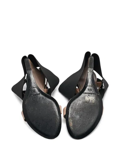 Pre-owned Balenciaga 100mm Prism Sandals In Neutral