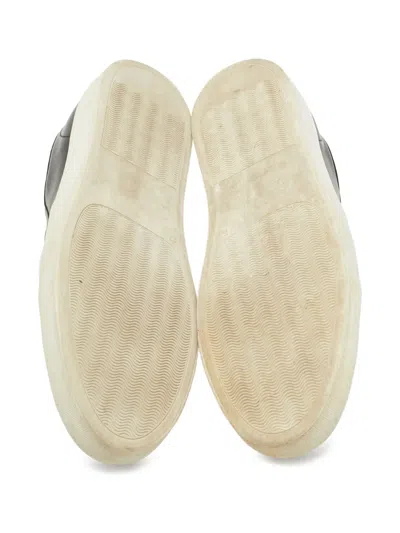 Pre-owned Givenchy Leather Slip-on Sneakers In Black