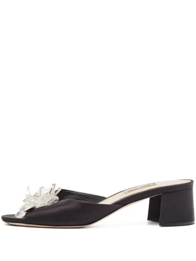 Pre-owned Miu Miu 50mm Bead-embellished Sandals