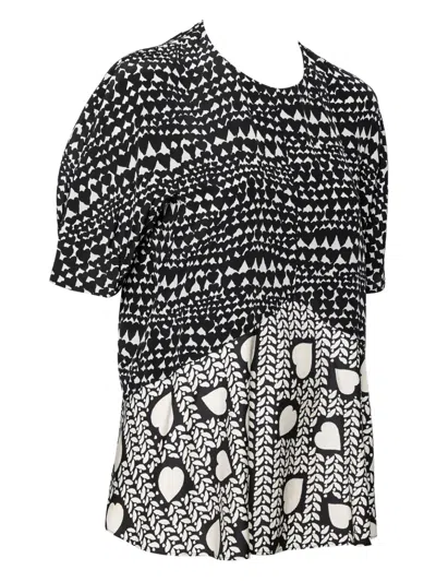 Pre-owned Stella Mccartney Heart-patterned Short-sleeve Top