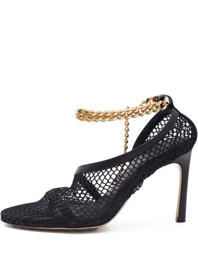 Pre-owned Bottega Veneta 95mm Mesh Sandals