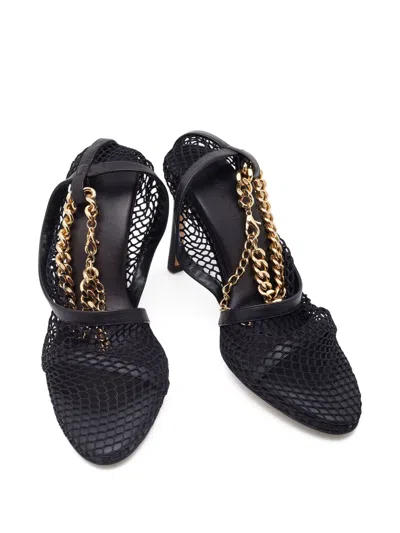 Pre-owned Bottega Veneta 95mm Mesh Sandals