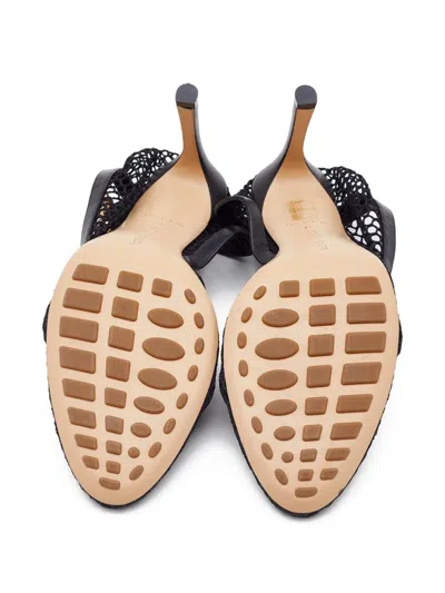 Pre-owned Bottega Veneta 95mm Mesh Sandals