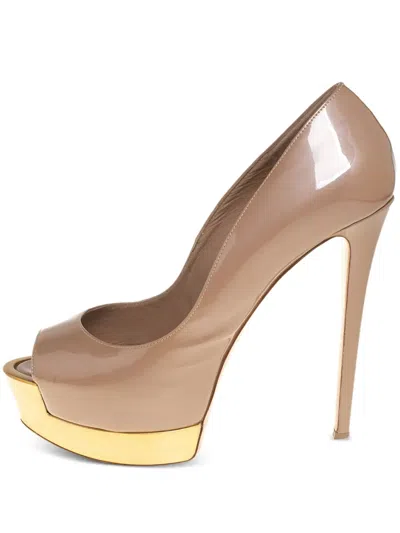 Pre-owned Le Silla  130mm Peep-toe Platform Pumps