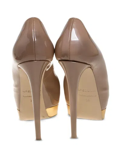 Pre-owned Le Silla  130mm Peep-toe Platform Pumps