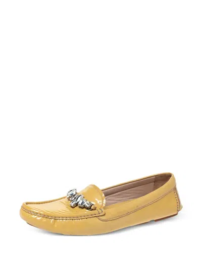 Pre-owned Miu Miu Patent Leather Loafers