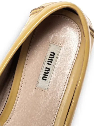 Pre-owned Miu Miu Patent Leather Loafers