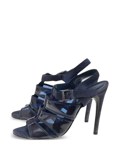 Pre-owned Bottega Veneta 115mm Suede Heeled Sandals