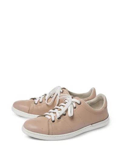 Pre-owned Gucci Interlocking G Logo-debossed Sneakers