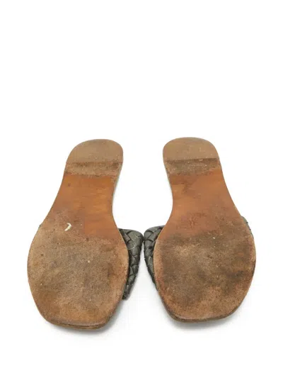Pre-owned Bottega Veneta Intrecciato-weave Leather Sandals