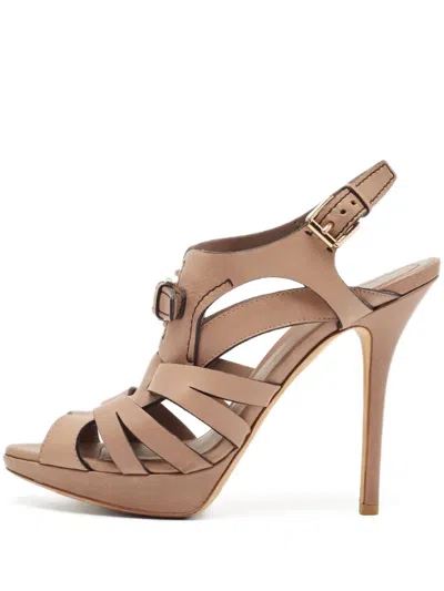Pre-owned Dior 125mm Leather Heeled Sandals