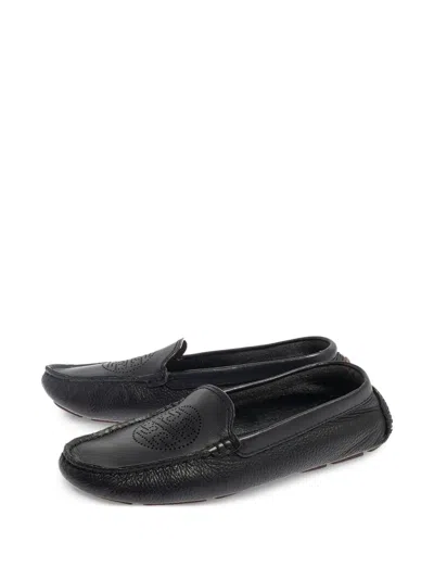 Pre-owned Tory Burch  Perforated-logo Loafers