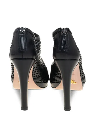 Pre-owned Prada 110mm Perforated Pumps