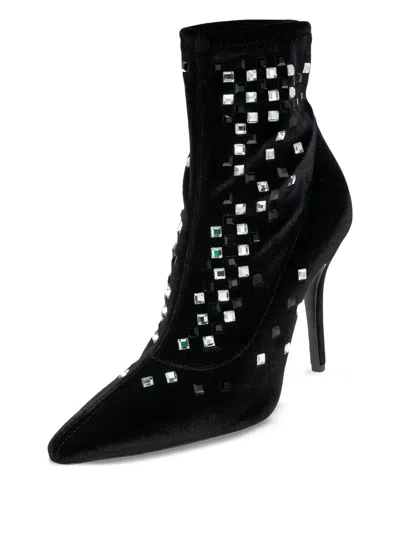 Pre-owned Giuseppe Zanotti Vintage 105mm Crystal-embellished Ankle Boots