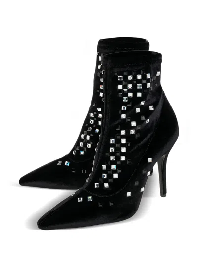Pre-owned Giuseppe Zanotti Vintage 105mm Crystal-embellished Ankle Boots