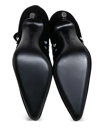 Pre-owned Giuseppe Zanotti Vintage 105mm Crystal-embellished Ankle Boots