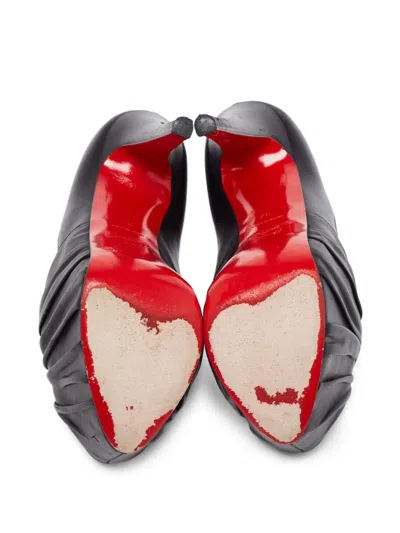 Pre-owned Christian Louboutin 150mm Greissimo Knotted Pumps