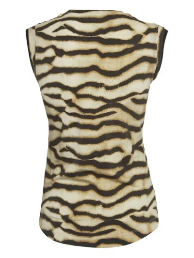 Pre-owned Just Cavalli Vintage Animal-print Tank Top