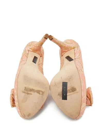 Pre-owned Dolce & Gabbana 100mm Bow-detail Pumps