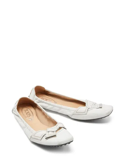 Pre-owned Tod's Vintage  Bubble Bow-detail Ballet Flats