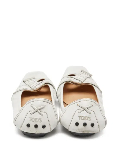 Pre-owned Tod's Vintage  Bubble Bow-detail Ballet Flats