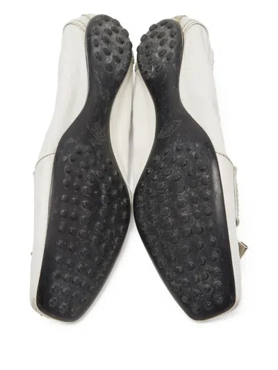 Pre-owned Tod's Vintage  Bubble Bow-detail Ballet Flats