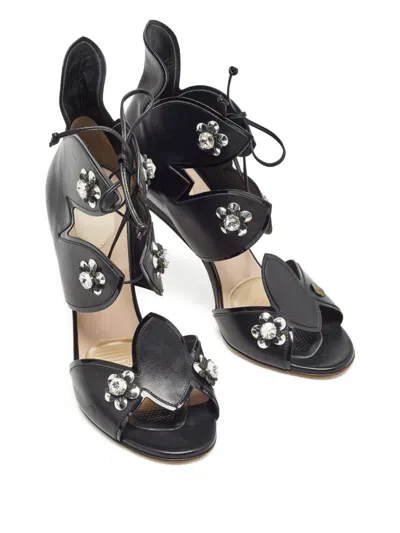 Pre-owned Fendi 80mm Leather Sandals