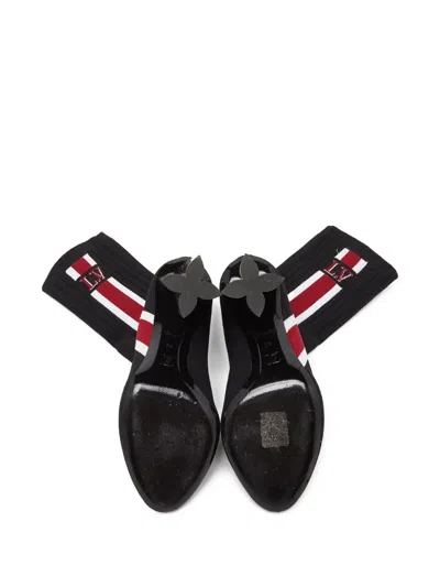 Pre-owned Louis Vuitton 105mm Knit Ankle Boots