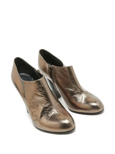 Pre-owned Sergio Rossi Vintage  100mm Metallic-effect Boots