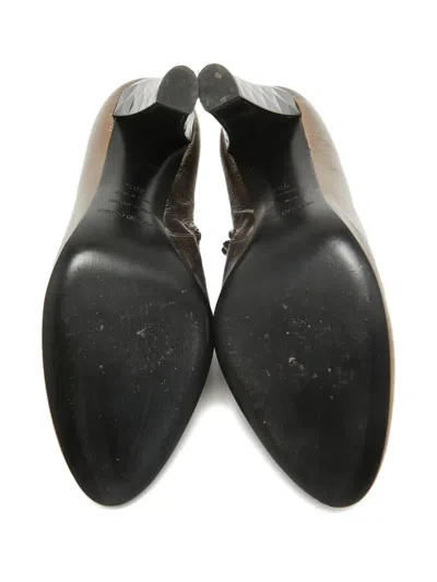 Pre-owned Sergio Rossi Vintage  100mm Metallic-effect Boots